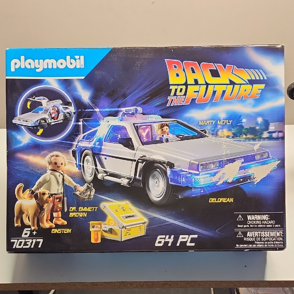 Playmobil Time Travel DeLorean Set - Silver and Blue